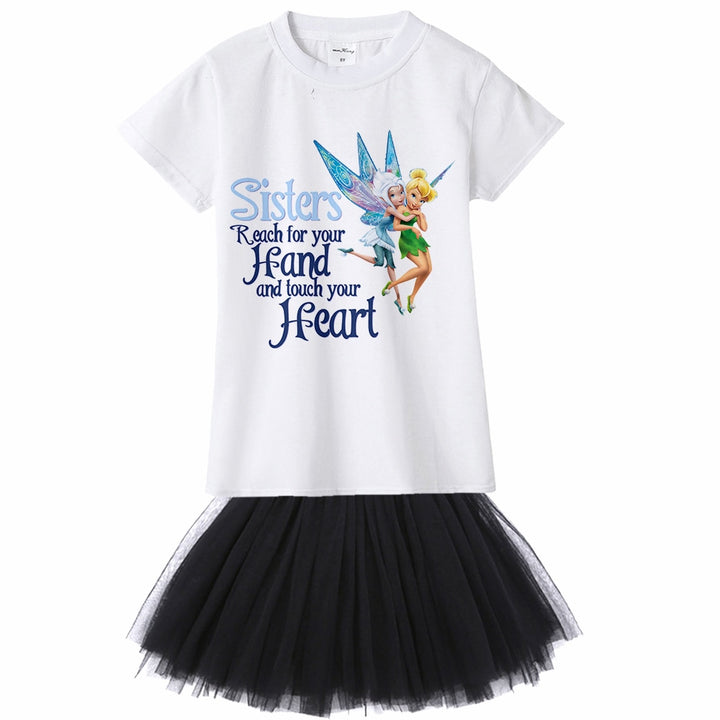 Tinkerbell Periwinkle Kids Girl Dress Princess Tutu Dress for Toddler Girls Summer Party Clothing Two Piece 1Yto12Y Sizes Available - Totostore