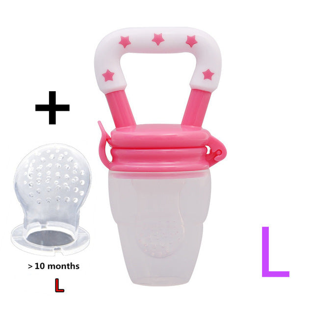 Safe and Fresh Baby Pacifier Feeder for Nibbling Fresh Food - Nipple Teat Bottles Ideal for Kids - Baby Supplies - Totostore