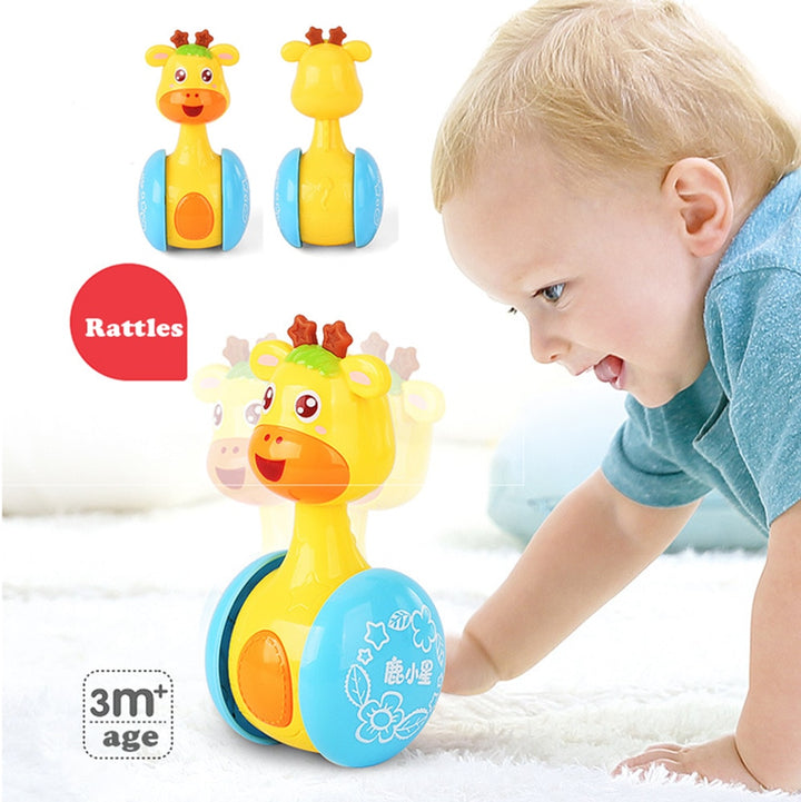 Sweet Bell Music Baby Rattles Tumbler Doll - Educational Learning Toy for Infants and Toddlers - Perfect Gift for Little Ones - Totostore