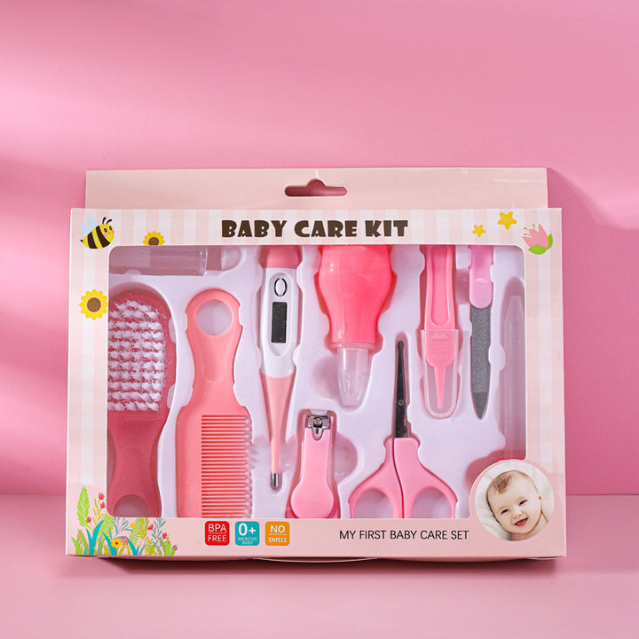 10-piece Baby Health Care Set - Portable Newborn Tool Kit for Kids Grooming and Nail Care - Totostore