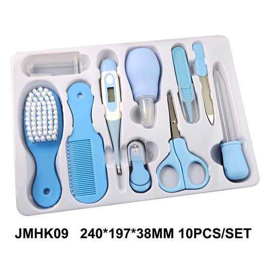 10-piece Baby Health Care Set - Portable Newborn Tool Kit for Kids Grooming and Nail Care - Totostore