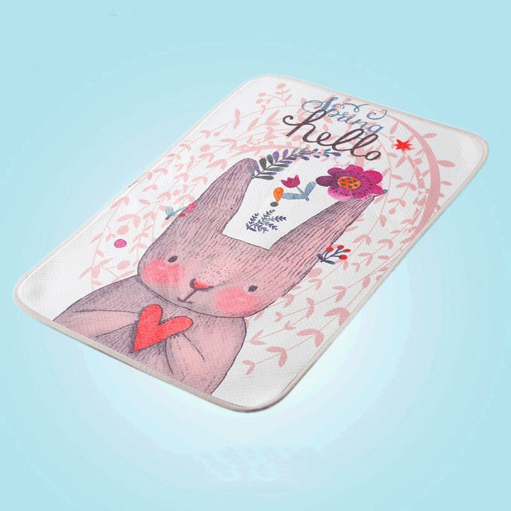 3 Layer Changing Pads Covers Breathable Baby Diapers Mattress Diapers for Newborns Cartoon Pattern Waterproof Changing Mat 30*45cm - Totostore