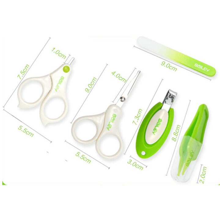 5-Piece Baby Nail Care Set Scissors Clippers and Trimmer for Newborns and Infants - Safe and Easy Nail Grooming for Babies - Great Baby Care Product - Totostore