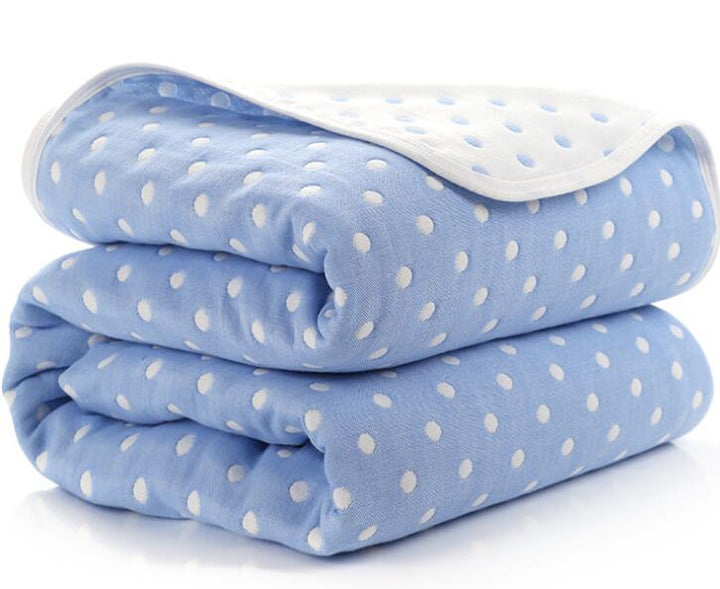 Soft Muslin Cotton Baby Blanket - 6 Layer Thick Swaddle for Newborns Kids Receiving Blanket for Bedding and Cover Breathable and Gentle Fabric - Totostore