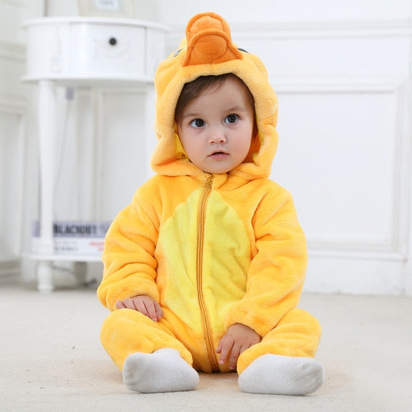 Baby and Toddler Lion Kigurumi Onesie - Winter Animal Jumpsuit - Totostore