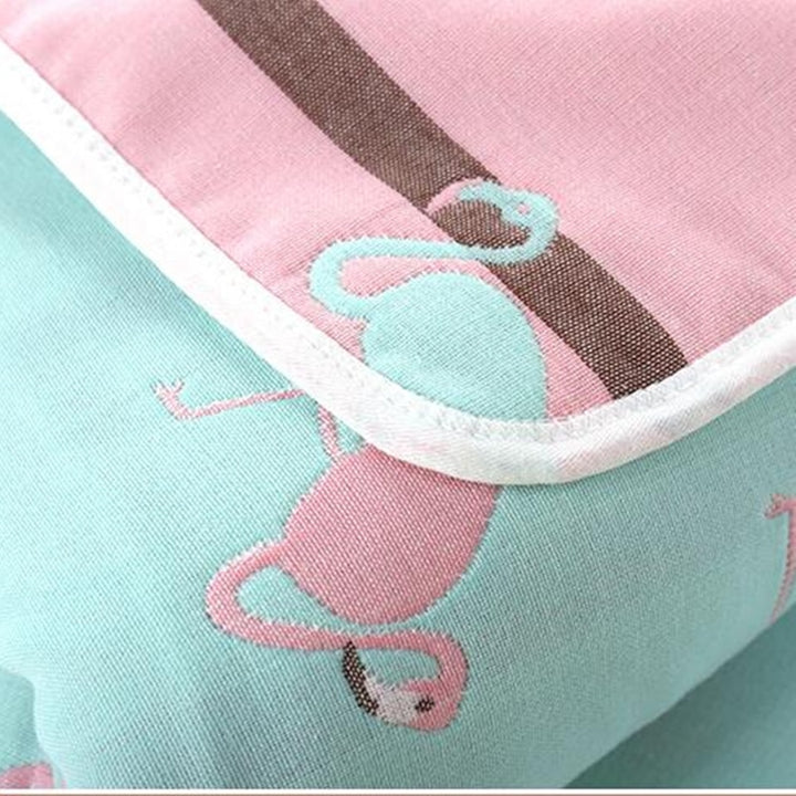 Soft Muslin Cotton Baby Blanket - 6 Layer Thick Swaddle for Newborns Kids Receiving Blanket for Bedding and Cover Breathable and Gentle Fabric - Totostore