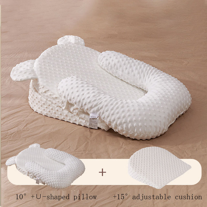 Newborn Anti-Spitting Milk Slope Pillow - Choking Prevention - Baby Anti-Overflow Pad - Totostore