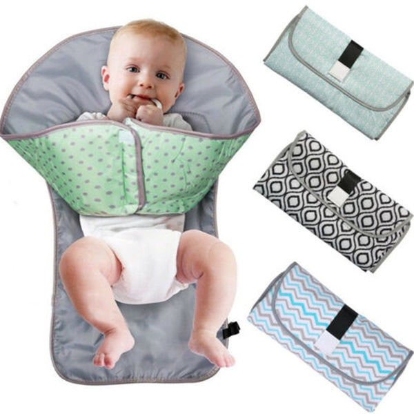 3-in-1 Multifunctional Portable Infant Baby Foldable Urine Mat Waterproof Nappy Bag Diaper Changing Cover Pad Travel Outdoor - Totostore