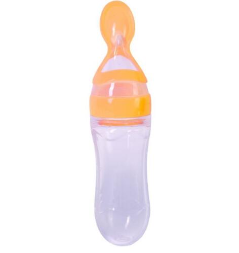 Silicone Squeezing Baby Bottle for Newborns - Easy Feeding Solution - Totostore