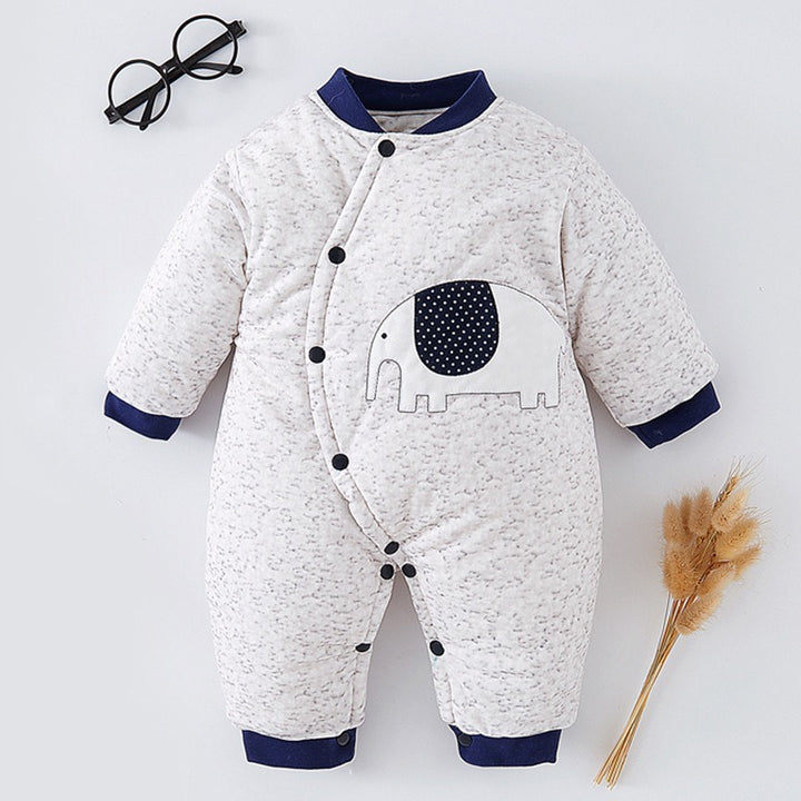 Warm Cotton Onesie for Baby Thickened for Winter Crawling Clothes Sleeping Bag or Outerwear Spring Autumn Newborn Essentials - Totostore