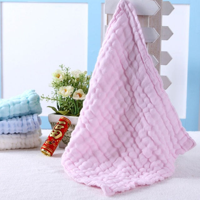 1 Piece Baby Bath Towels 100% Cotton Gauze Solid New Born Baby Towels Ultra Soft Strong Water Absorption Baby Care - Totostore