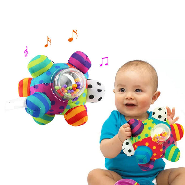 Grasping HandBell Rattle Baby Development Toy with Loud Bell and Fun Ball - Perfect for Infants Intelligence Growth - Totostore