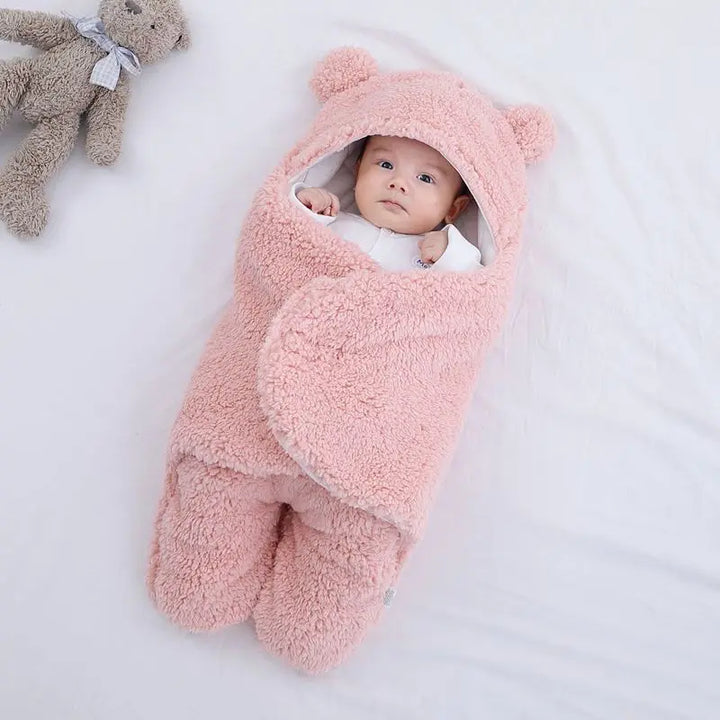 charsFluffy Fleece Baby Sleeping Bag - Newborn Receiving Blanket for Boys and Girls - Totostore