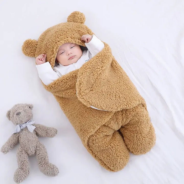 charsFluffy Fleece Baby Sleeping Bag - Newborn Receiving Blanket for Boys and Girls - Totostore