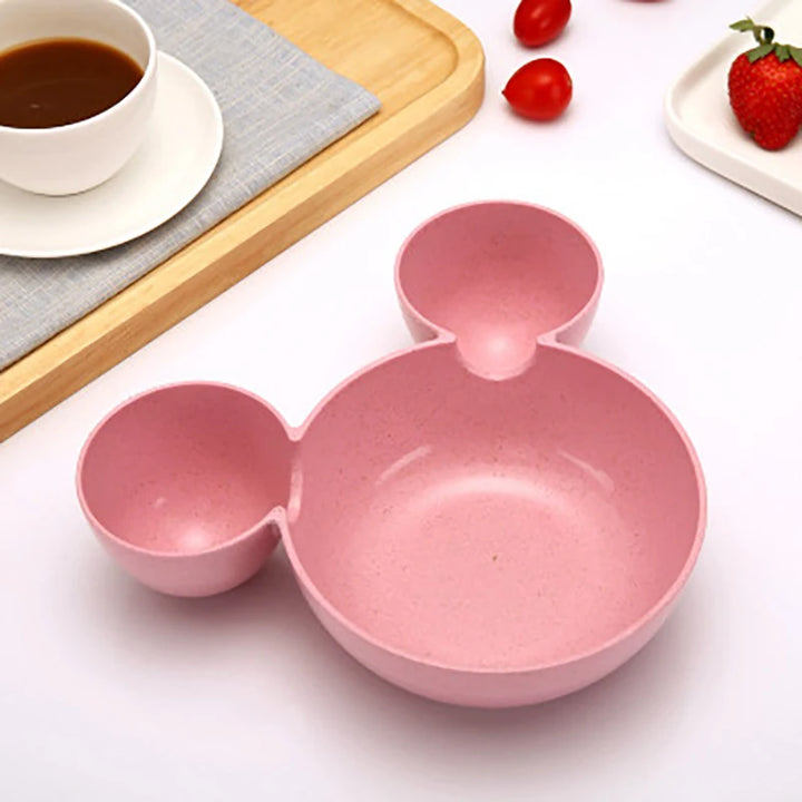 Cartoon Baby Feeding Bowl Tableware Plate For Kids Children Infant Dish Training Dinnerware Cute Dishes Tray - Totostore