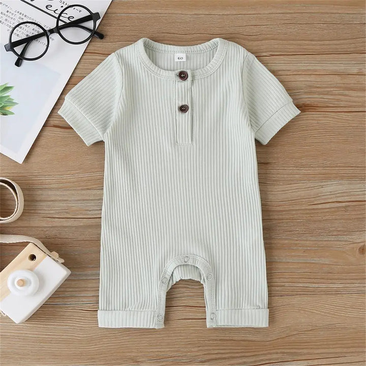 0-18M Baby Summer Romper Jumpsuit Cotton Infant Outfits in 5 Colors - Totostore