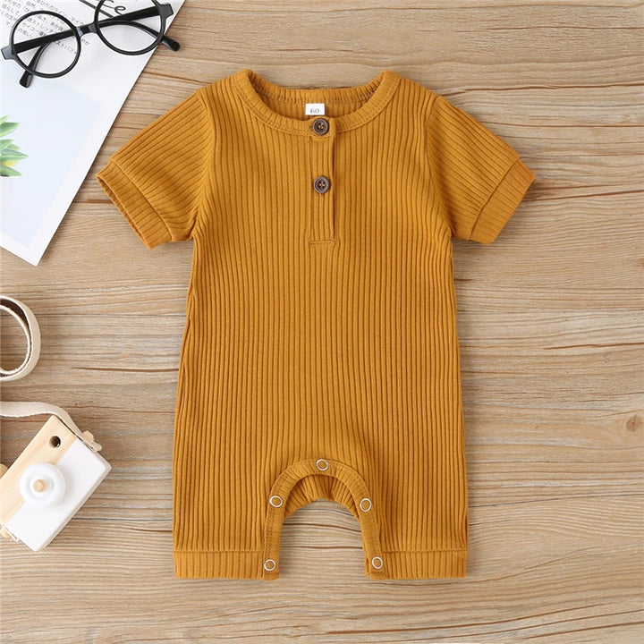 0-18M Baby Summer Romper Jumpsuit Cotton Infant Outfits in 5 Colors - Totostore