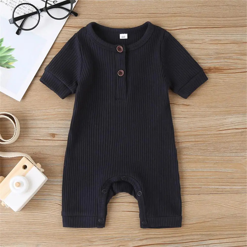 0-18M Baby Summer Romper Jumpsuit Cotton Infant Outfits in 5 Colors - Totostore