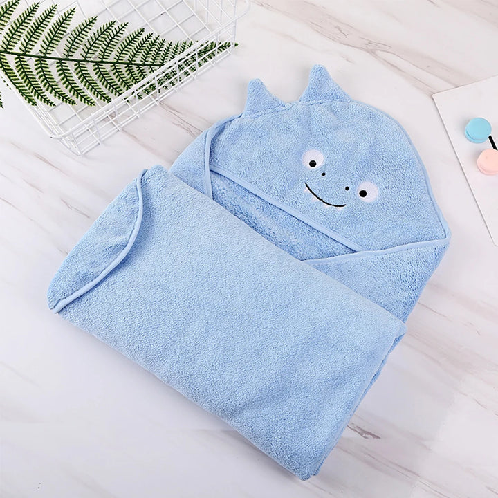 Soft Hooded Baby Poncho Bath Towel - Perfect for Newborns and Infant Bath Time - Totostore