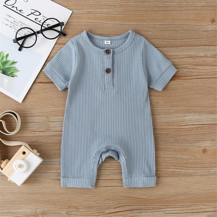 0-18M Baby Summer Romper Jumpsuit Cotton Infant Outfits in 5 Colors - Totostore