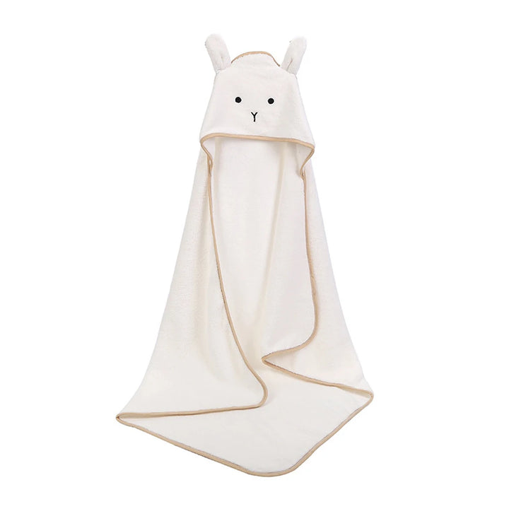 Soft Hooded Baby Poncho Bath Towel - Perfect for Newborns and Infant Bath Time - Totostore