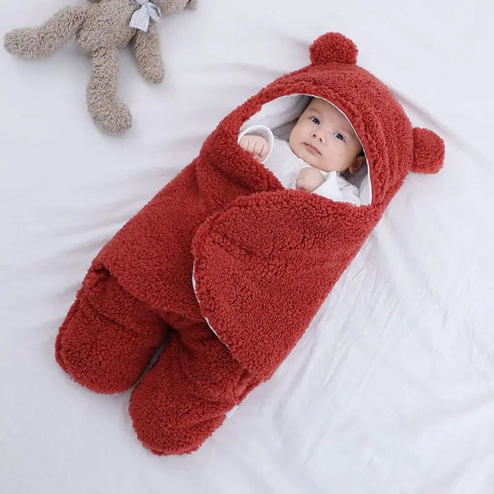 charsFluffy Fleece Baby Sleeping Bag - Newborn Receiving Blanket for Boys and Girls - Totostore