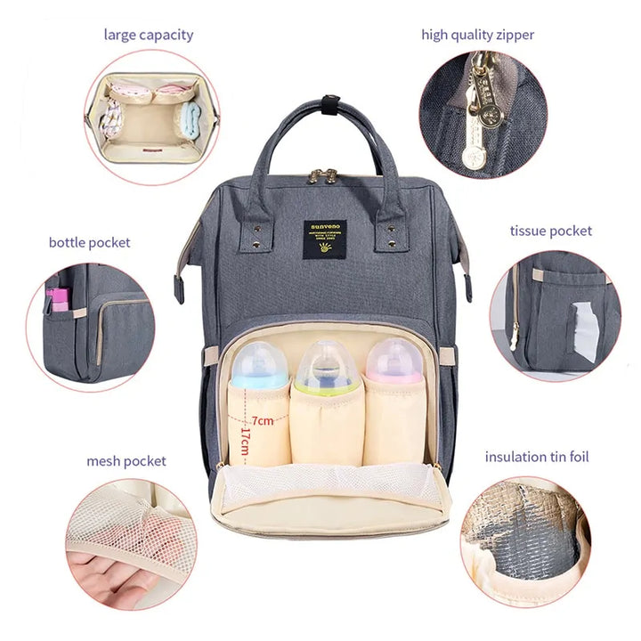 Stylish and Functional Mummy Maternity Diaper Bag - Perfect for New Moms - Totostore