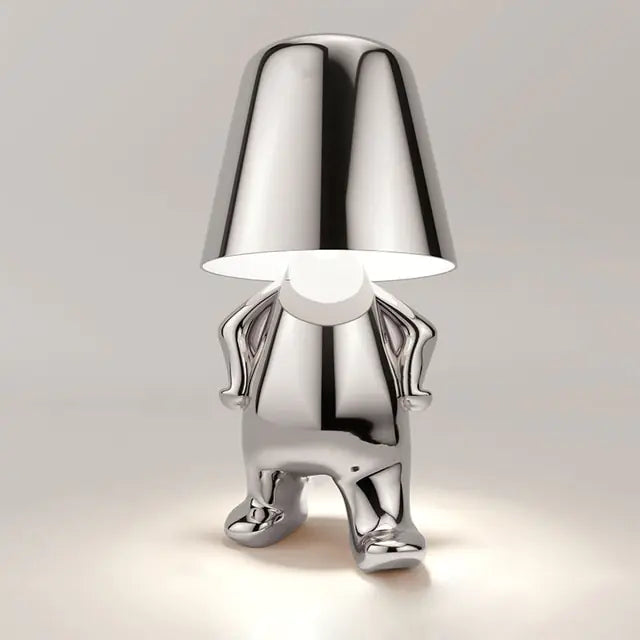 Golden Man Table Lamp - Small Elegant and Unique - Perfect for Any Room - Totostore