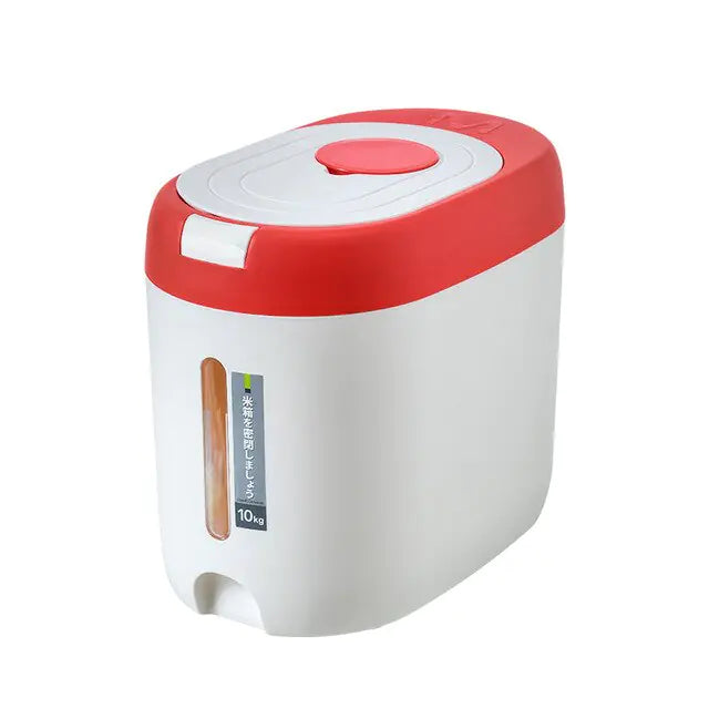 Effortless Storage Automatic Kitchen Rice Bin - Maximize Space and Keep Your Rice Fresh - Totostore