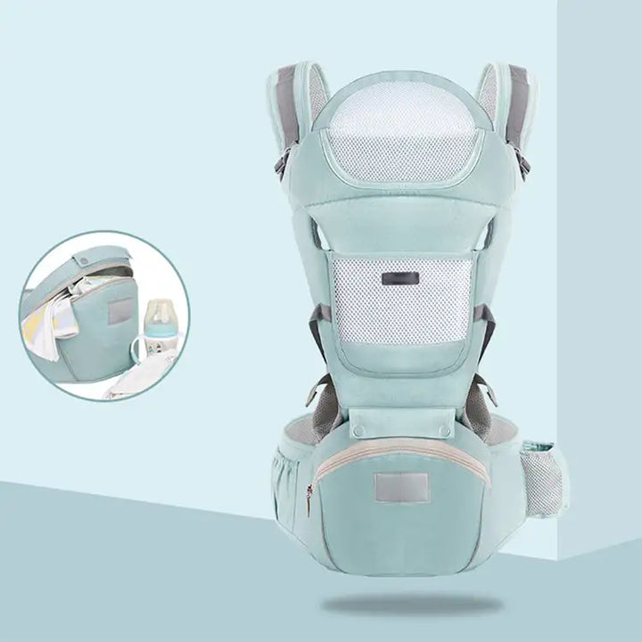 Versatile All-Season Baby Carrier Waist Stool Ergonomic Design for Comfortable Parenting Ideal for Infants and Toddlers Easy to Use and Adjustable Perfect for Busy Moms and Dads - Totostore