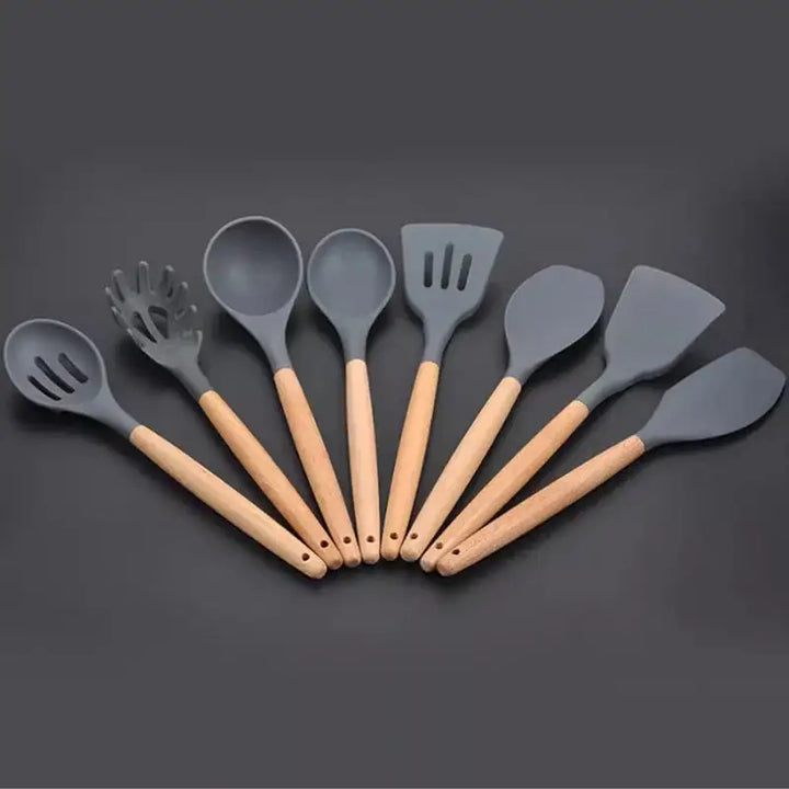 Nordic 12-Piece Silicone Set - Durable Kitchen Utensils for Everyday Use - Totostore