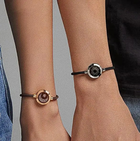 Sun-Moon Couple Bracelet - Smart Sensing for an Intimate Connection - Totostore