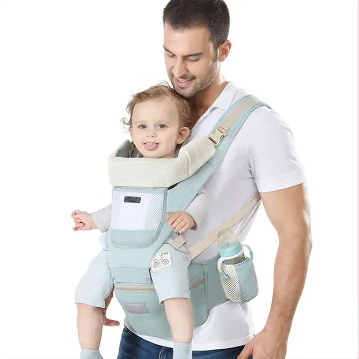 Versatile All-Season Baby Carrier Waist Stool Ergonomic Design for Comfortable Parenting Ideal for Infants and Toddlers Easy to Use and Adjustable Perfect for Busy Moms and Dads - Totostore