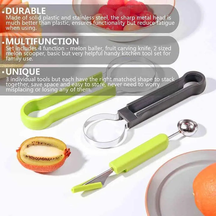 4-in-1 Fruit Carving Knife Cutter Essential Kitchen Gadget for Fruit Lovers - Totostore