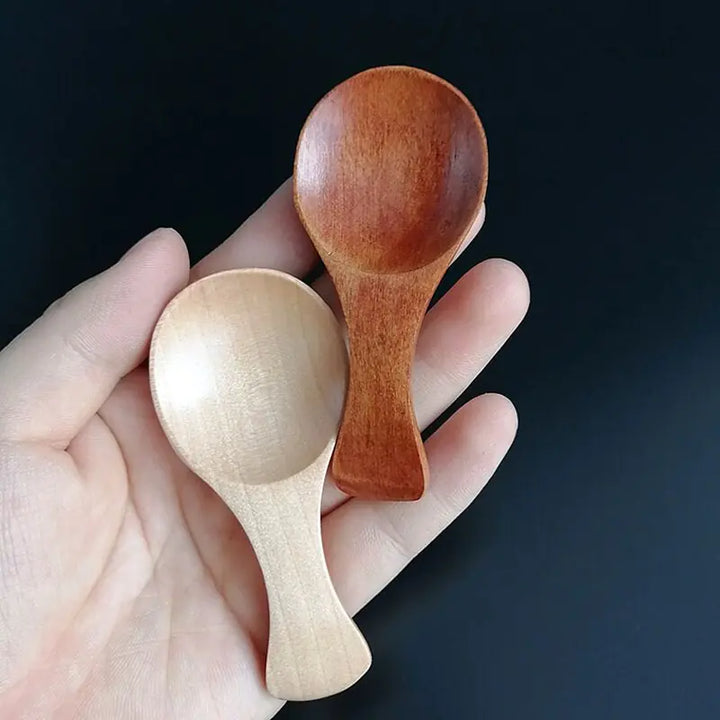 4-Piece Mini Wooden Spoons Set - Perfect for Cooking and Serving - Natural Wood Kitchen Utensils - Totostore