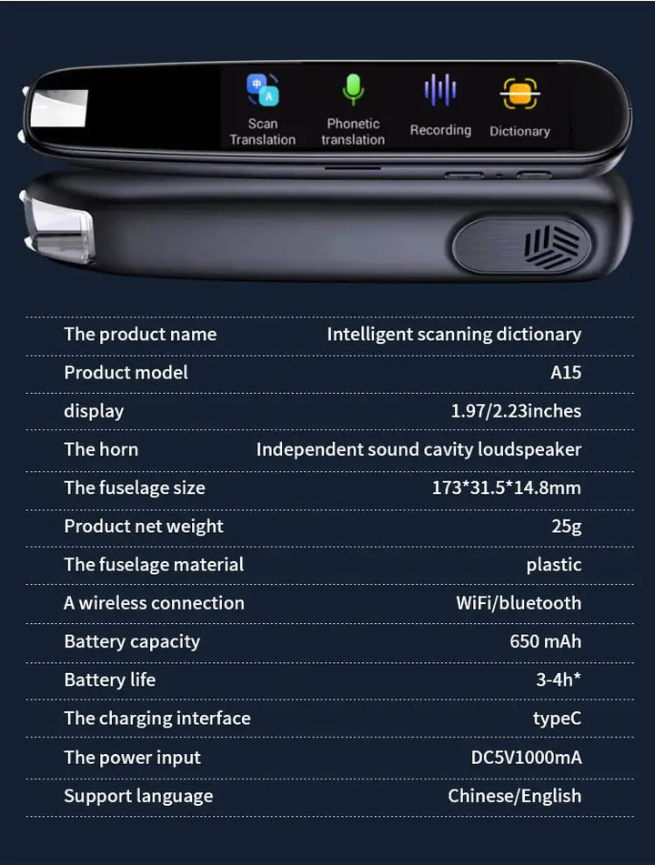 Multilingual Translation Pen Scan and Read in 112 Languages - Totostore