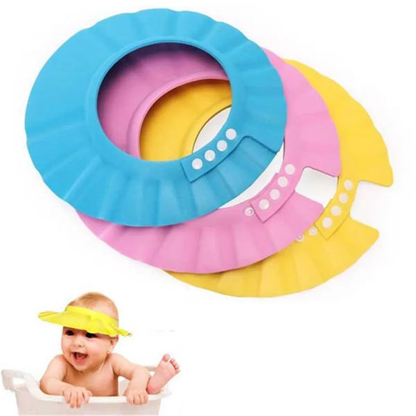 Safe Shampoo Shower Bathing Bath Protect Soft Cap Hat For Baby Wash Hair Shield Bebes Children Bathing Shower Cap Hat Kids - Totostore