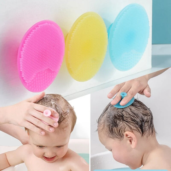 Silicone Soft Baby Bath Massage Brush - Totostore