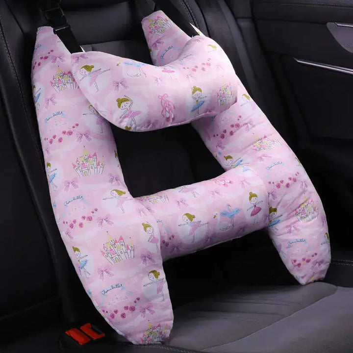 Kids Car Travel Pillow - Comfort for Little Ones on the Go Perfect for Road Trips Airplane Rides or Daily Commutes - Totostore