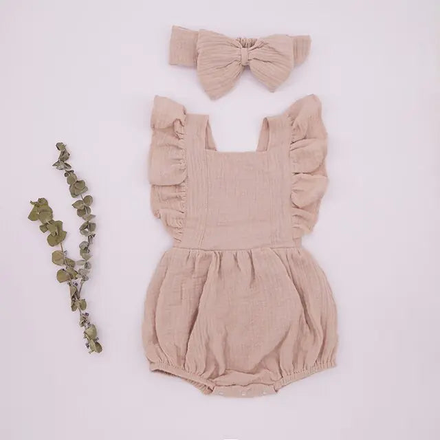 Organic Cotton Baby Girls Sustainable Summer Collection - Soft and Eco-Friendly Clothing - Totostore