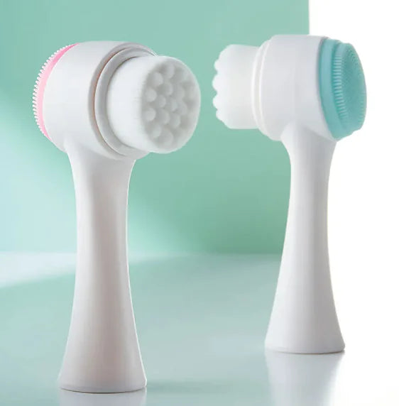 Facial Cleansing Brush - Deep Clean Exfoliate Your Skin Easy to Use Portable - Totostore