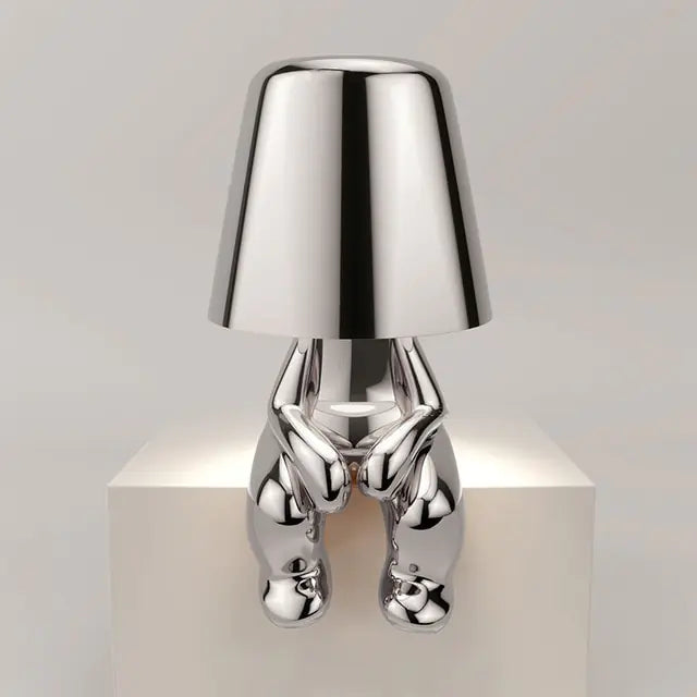 Golden Man Table Lamp - Small Elegant and Unique - Perfect for Any Room - Totostore