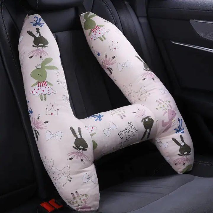 Kids Car Travel Pillow - Comfort for Little Ones on the Go Perfect for Road Trips Airplane Rides or Daily Commutes - Totostore