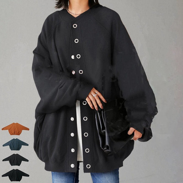 Womens Loose Thick Coat - Ideal for a Warm and Stylish Winter Look