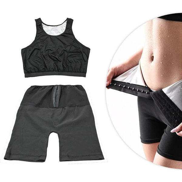 Set Female Effect Sauna Regatta Top Short Bermuda Black