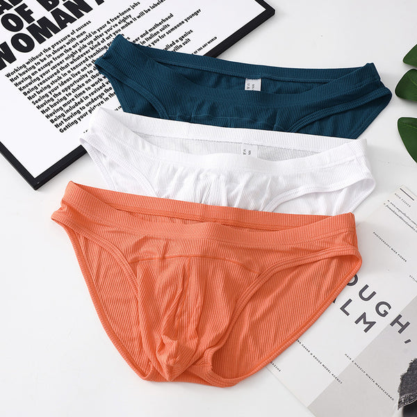 Mens Low Waist Solid Color Convex Briefs - Breathable Underwear for a Sexy  Youthful Look