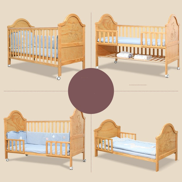 Multi-Functional Pine Baby Log Splicing Bed Ideal for Growing Babies Max 255 Characters - Totostore