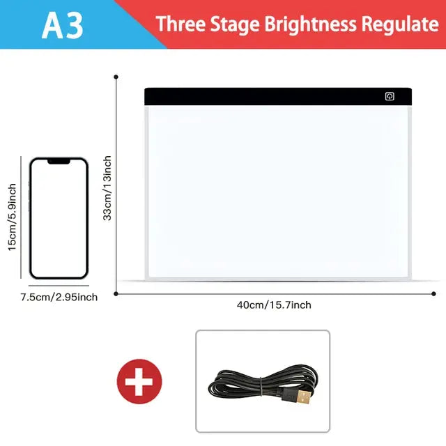 Dimmable LED Drawing Pad: Creative Kids' Gift - Totostore