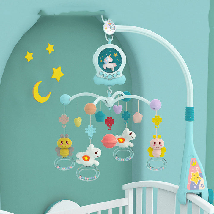 Rotating Rattle Baby Music Bed Bell Newborn Puzzle Bedside Toy Pendant - Totostore