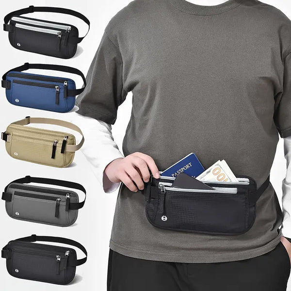 Waterproof Passport Document Bag with RFID Protection and Waist Strap